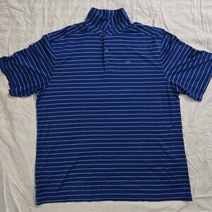 Cinch Men's Blue Stripped Polo XXL